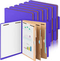 12 Pcs Classification Folders Letter Size 3 Pocket Dividers Employee File Folder by Skyygemm