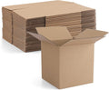 Eupako 4x4x4" Cardboard Box Mailers 25 Pack Brown Cube Corrugated Small by Eupako