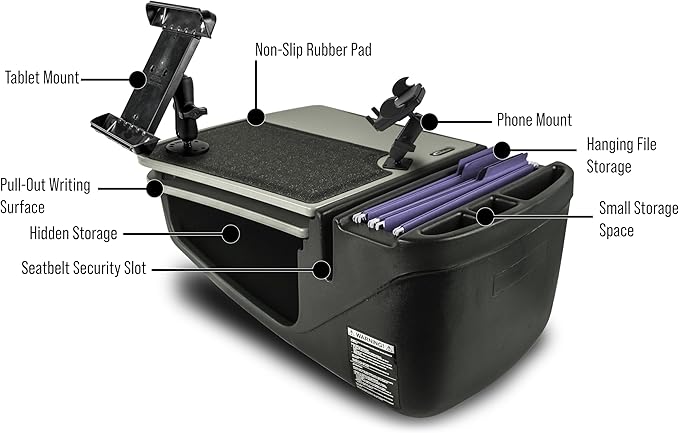 AutoExec AE-GMCD-PM-TAB-GT GripMaster Car Desk - Image 3