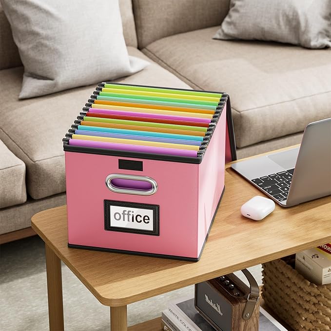 Huolewa Portable Leather File Organizer Boxes - Image 5