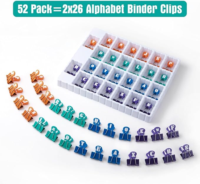 Silicone Grip Tip Binder Clips 52 Pack - Image 6