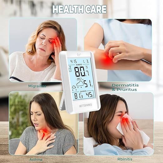 Indoor Outdoor Thermometer Wireless Battery Operated Weather Station Wireless - Image 6