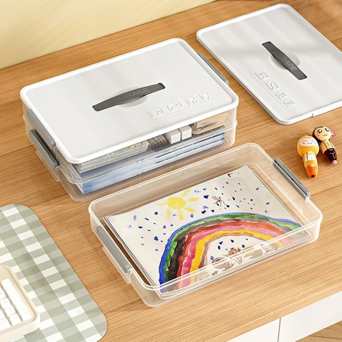 Portable Project Case Clear File Box - Image 4
