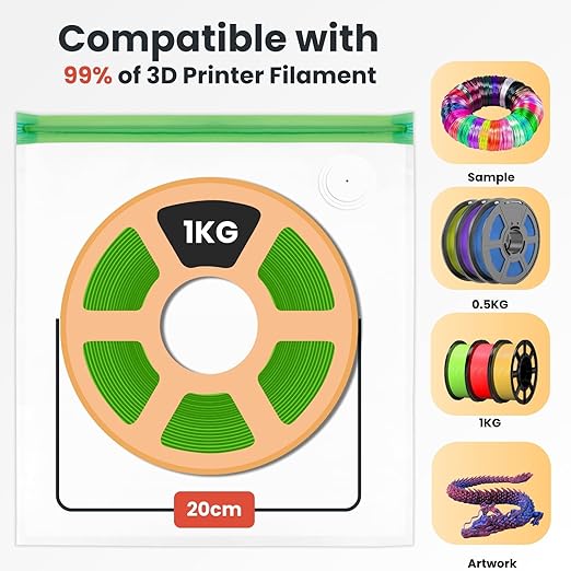 3D Printer Filament Storage Bags Vacuum Storage Bags Kit 3D Printer Accessories - Image 4