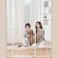 Extra Wide Baby Gate 30.11-77.36", Ultra Narrow 1.37" Spacing Dog Gate indoor by AIKSIWAI