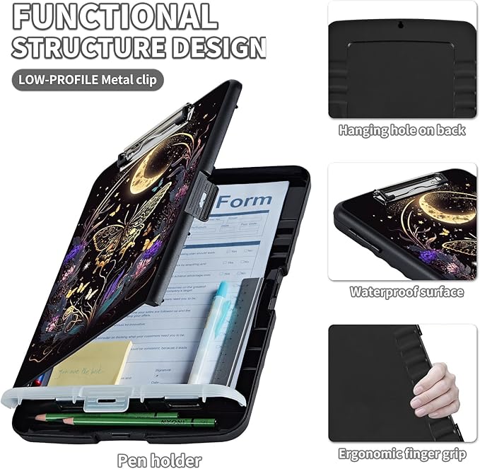 Clipboard with Storage, Clip Boards 8.5X11 with Storage & Pen Holder, Heavy - Image 3