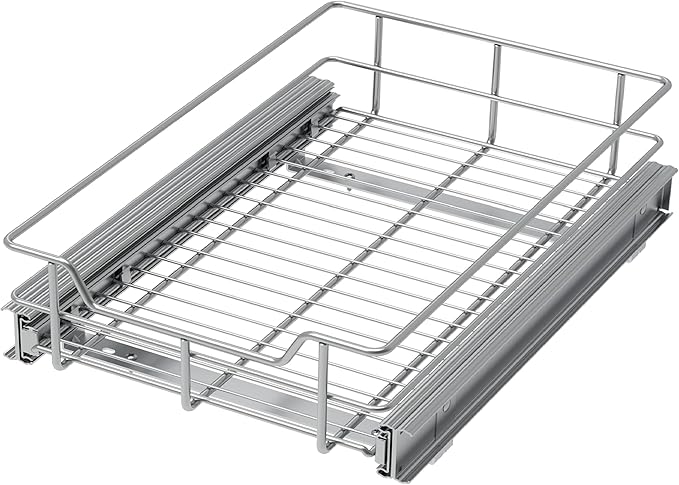 Pull Out Cabinet Organizer 14" W X 17" D, Slide Out Drawers by STORKING
