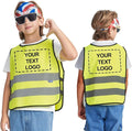 A-SAFETY Kids High Vis Reflective construction Safety vest customized LOGO by A-SAFETY