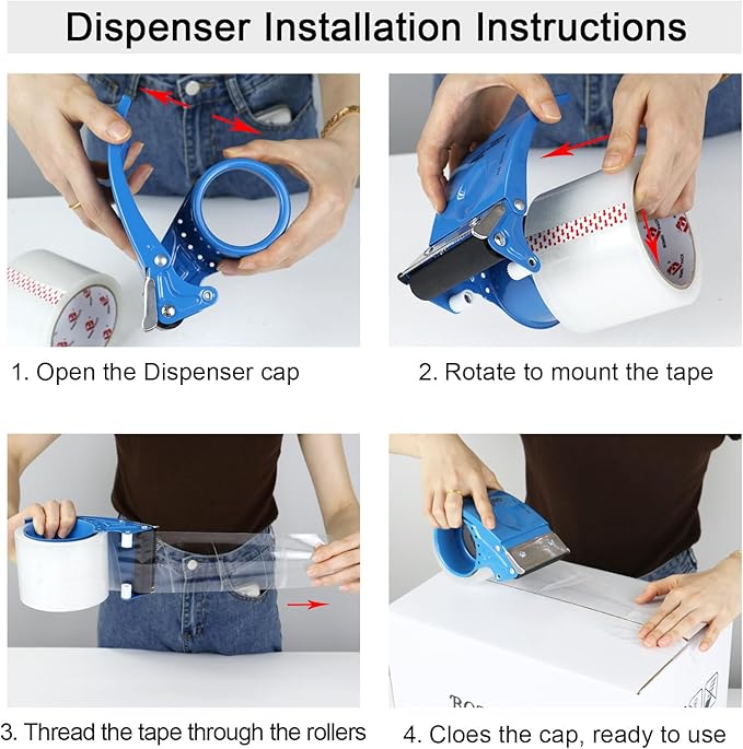 3 Inch Wide Clear Packing Tape - Image 3