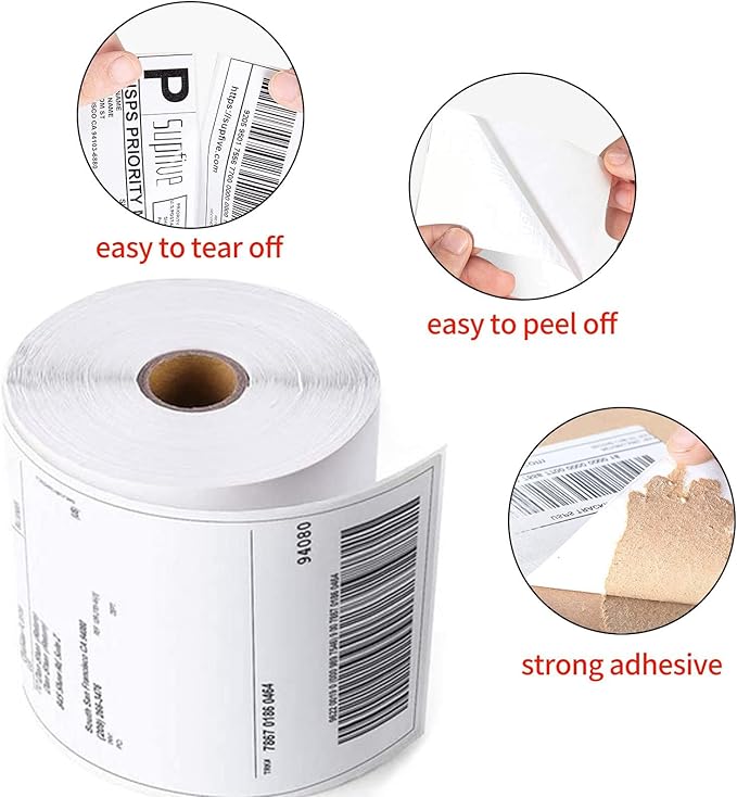 Direct Thermal Labels 4x6-450 Labels/Roll, Thermal Shipping Labels - Image 5