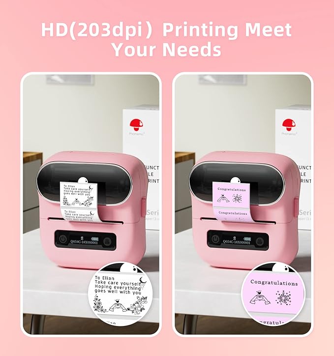 Phomemo M220 Label Maker, 3.14 Inch Bluetooth Thermal Label Printer, Compatible - Image 7