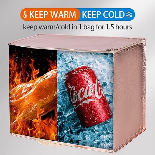 Bodaon 2-Pack Insulated Reusable Grocery Shopping Bag - Image 3