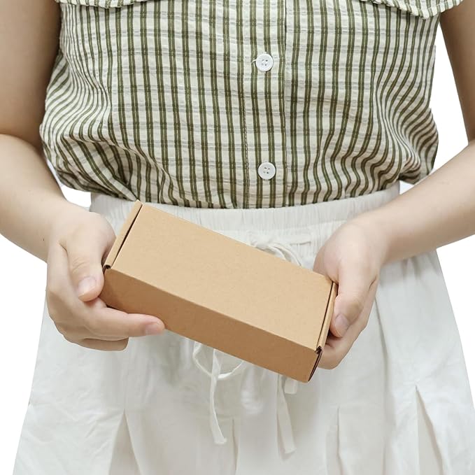 PHAREGE 6x4x1 inch Shipping Boxes Bulk 50 Pack Brown, Tab Lock Tuck Top Mailer - Image 4