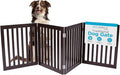 INTERNET'S BEST Dog Gate Indoor Freestanding Pet Barrier, Folding Wood Dog Fence by BIRDROCKHOME