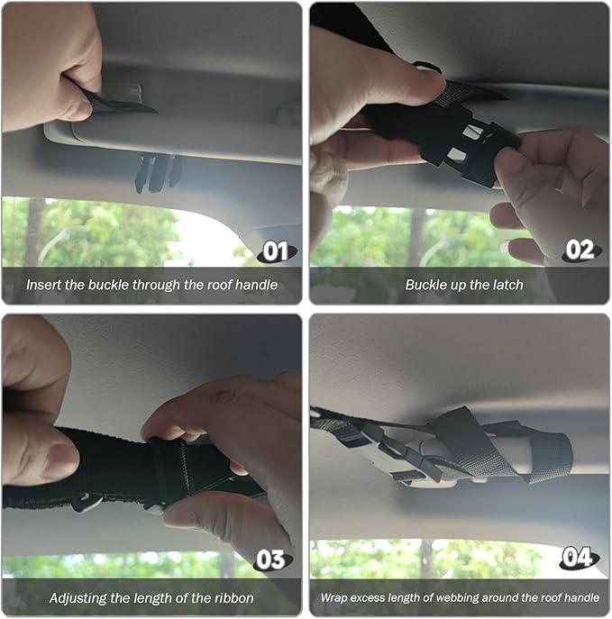 Car Ceiling Cargo Net 31.5x21.2in Secure and Reliable Ceiling Cargo Net - Image 4