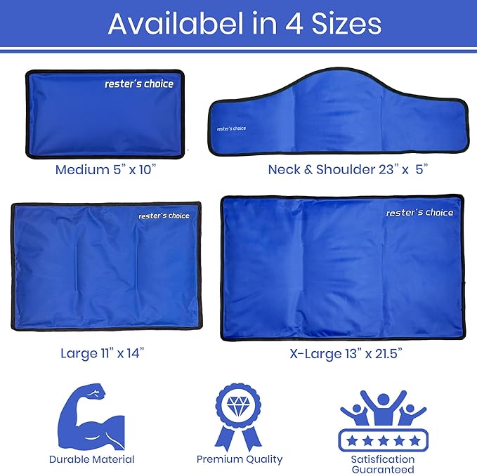 rester's choice Ice Pack for Injuries Reusable, Soft Gel Flexible - Image 7