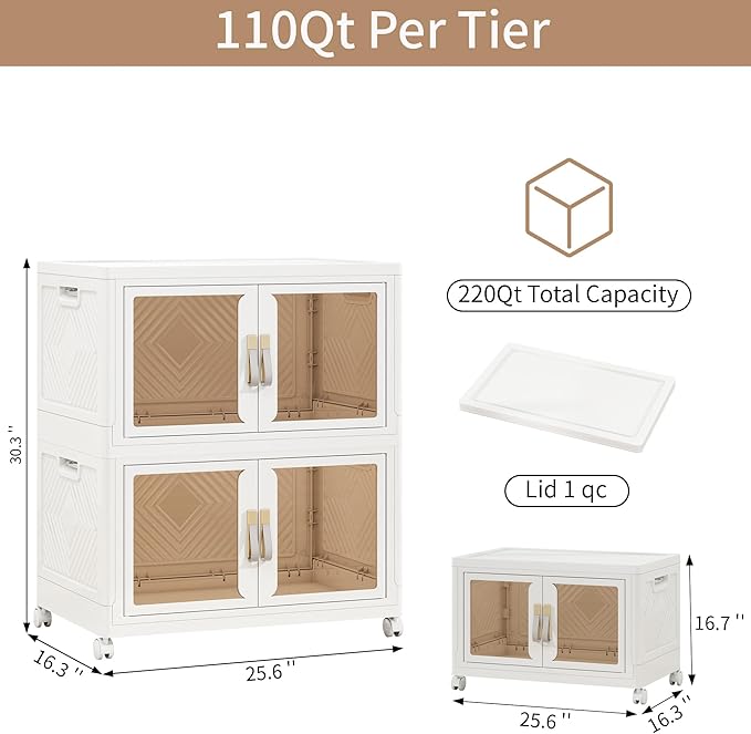 Large Stackable Storage Bins - Image 2