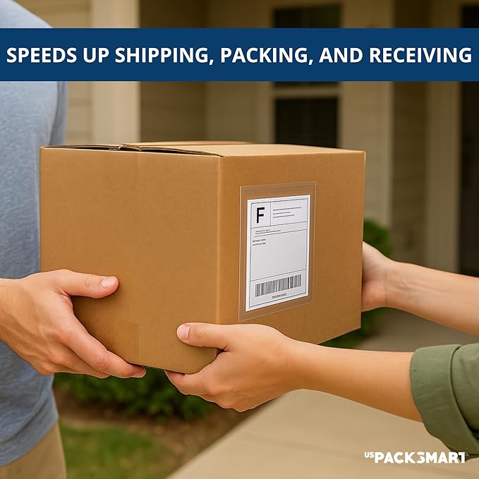 200 Units, 7.5"x5.5" Clear Packing List Shipping Label Envelopes - Image 8