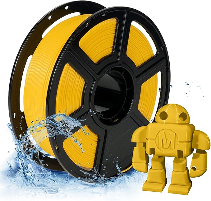 FLASHFORGE PETG Pro Filament 1.75mm Yellow, 3D Printer Filament 1kg Spool by FLASHFORGE