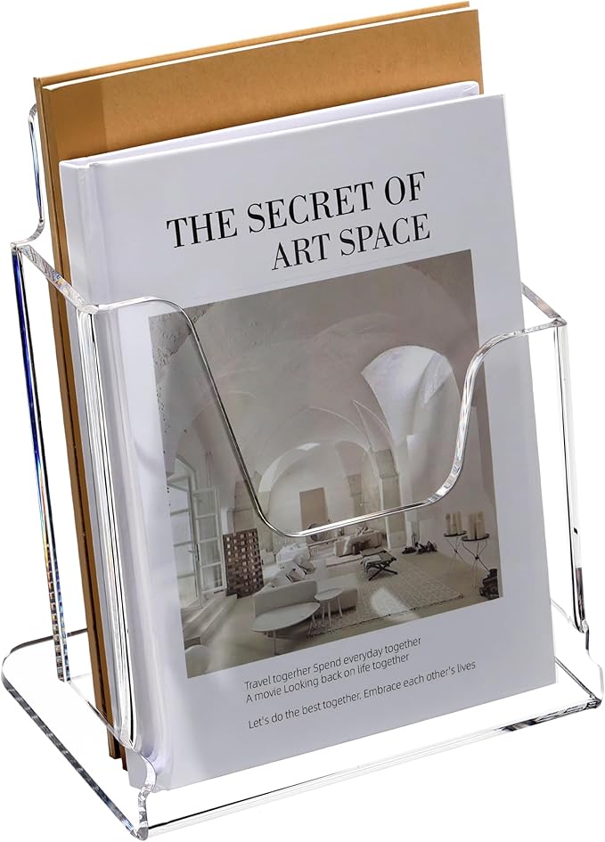 Acrylic Brochure Holder 6X8 Inches Clear Acrylic Flyer Holder Brochure Holder - Image 2