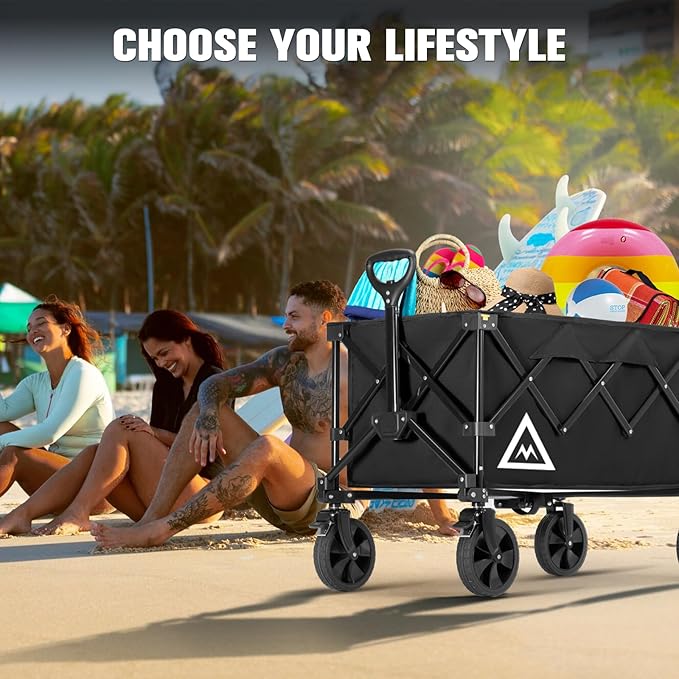 Wagon Cart Shopping Foldable Folding Collapsible - Image 6