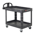 Rubbermaid Commercial Products 2-Shelf Utility/Service Cart, Lipped Shelves by RubbermaidCommercialProducts