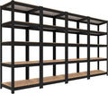 HOMEDANT House 5 Tier Laminated Metal Shelving Unit Adjustable Storage Utility by TheBestOrganizingSolution