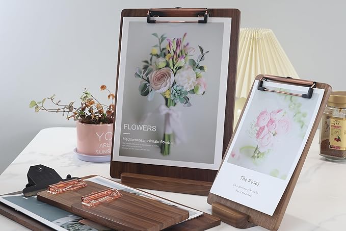 Solid Hardwood Walnut Clipboard - Image 7