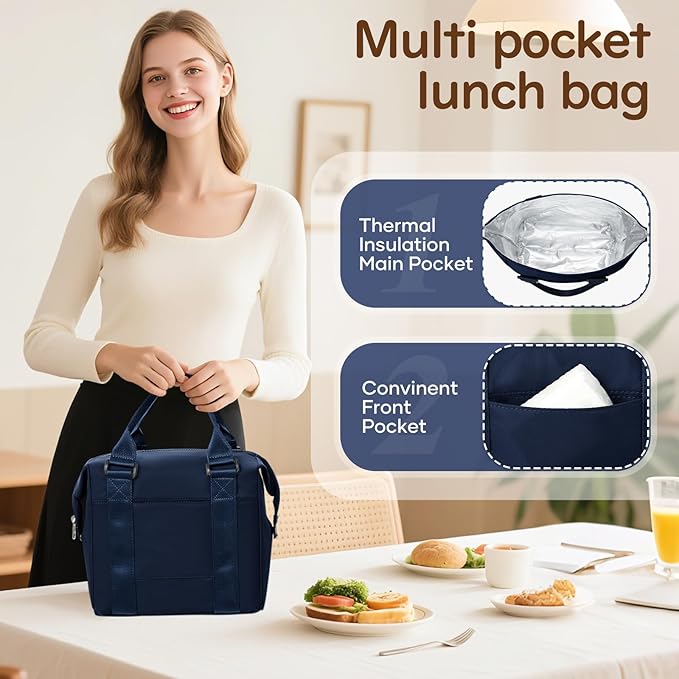 coowoz Lunch Box for Women Insulated Adult Lunch Tote Cooler Bag loncheras para - Image 2