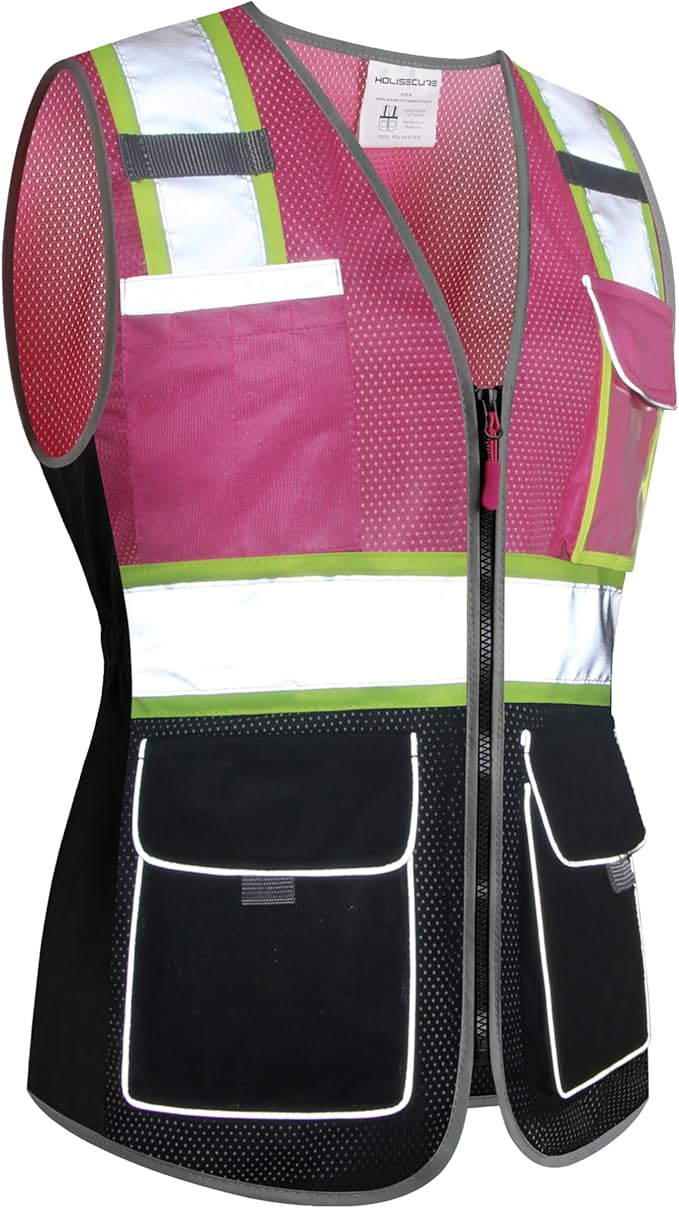 Safety Vest for women, Hi vis Reflective Lady Work vest - Image 5