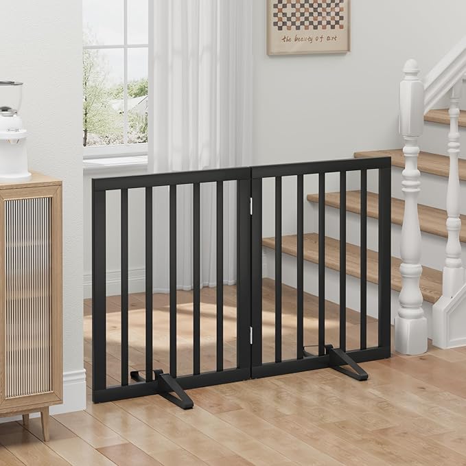 Dog Gate for Doorways, Foldable Dog Gate Indoor, Pet Gates for Doorways Bedroom - Image 3