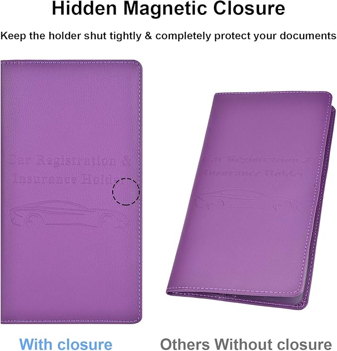 Cacturism Car Registration and Insurance Card Holder, Vehicle Glove Box Car - Image 3