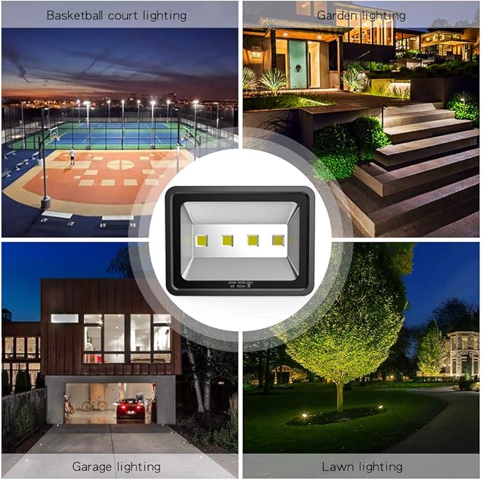 200W LED Flood Lights 6000K Daylight White Lighting Fixtures Super Bright - Image 7
