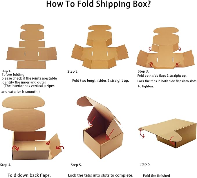 11x8x4 inch Shipping Boxes Pack of 20 - Image 6