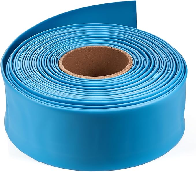 Chanzon Blue Polyolefin 2:1 Heat Shrink Sleeving Tube Wire Cable Wrap - 80Ft by Chanzon