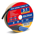 1/8" Heat Shrink Tubing, 65FT Marine Grade 3:1 Shrink Ratio Shrink tubing by BSCPAM