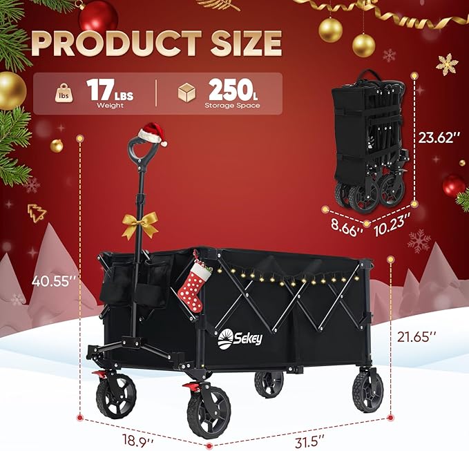 Sekey Collapsible Foldable Wagon - Image 2