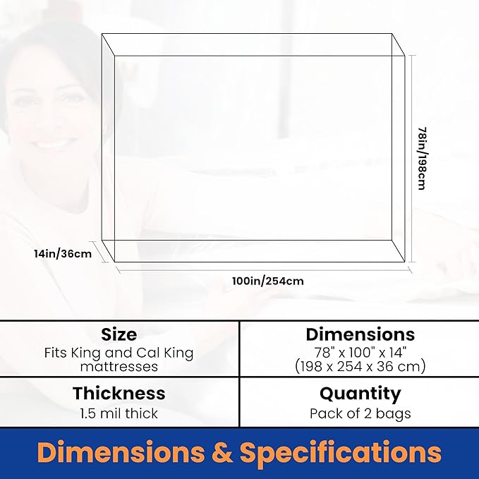 VICMORE 2 Pack King Mattress Bags - Image 4
