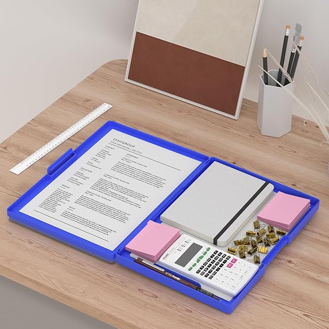 Rimilak Plastic Clipboard with Storage, Side Opening with 2 Compartment - Image 6