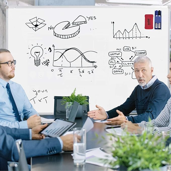 H-Qprobd Mobile Whiteboard 72"x40" Magnetic Dry Erase Board - Image 5