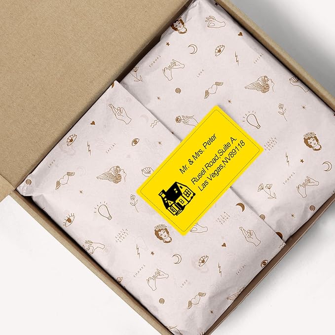 2.25" x 1.25" Yellow Direct Thermal Labels, Replacement - Image 5