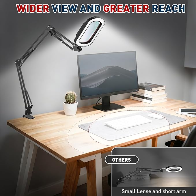 12X Large Desk Magnifying Glass - Image 9