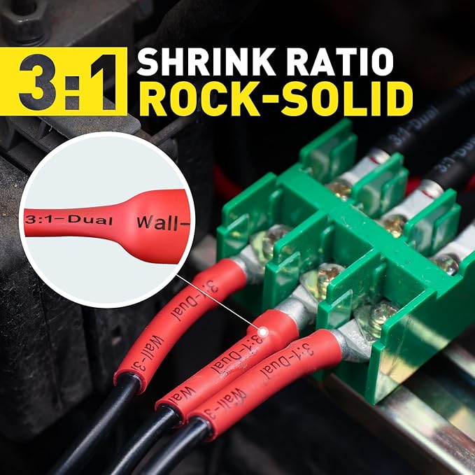 haisstronica 3:1 Heat Shrink Tubing, Shrink Ratio Adhesive Lined Marine Grade - Image 4