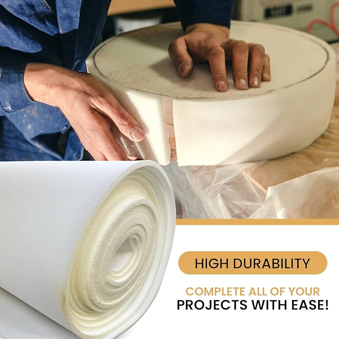 AK Trading CO. 1/4” Thick Open Cell Upholstery Foam Padding – 56” Wide – by The - Image 5