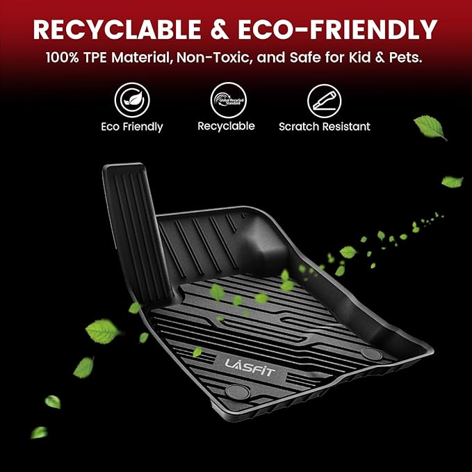 LASFIT Floor Mats for Ford F250 F350 F450 2017-2026 Crew Cab Front Bucket Seat - Image 7