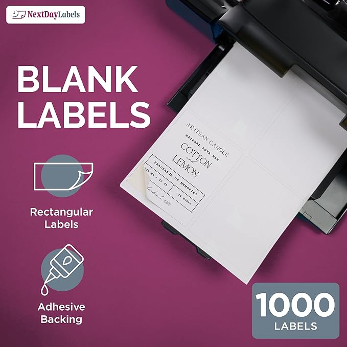 NextDayLabels – 4” x 5” Rectangular Sticker Labels - Image 3