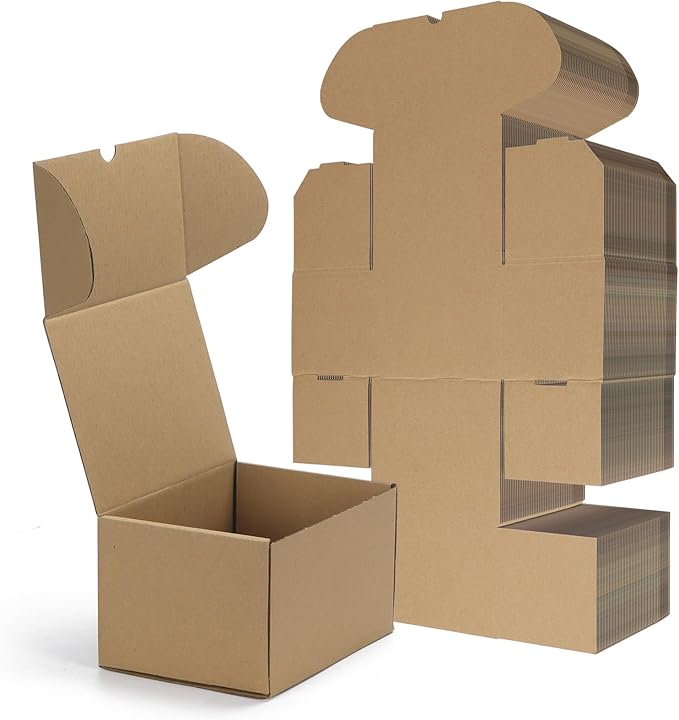 RLAVBL 7x5x4 Small Shipping Boxes Set of 50 by RLAVBL