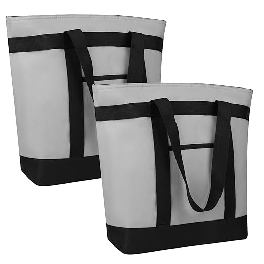 2Pk Insulated Reusable Tote Bag by CIVJET