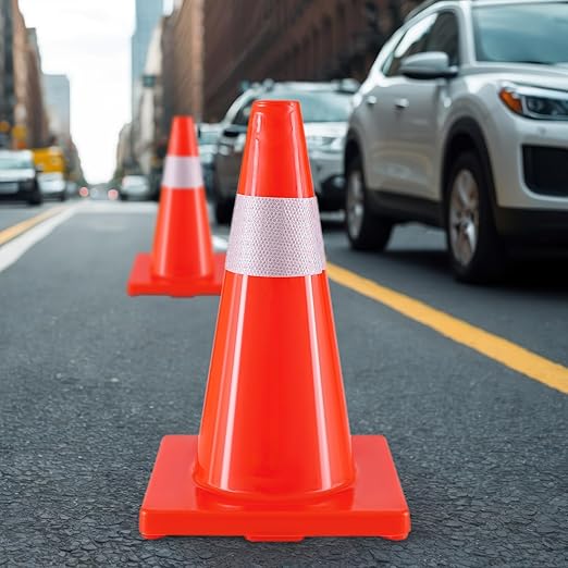 Traffic Safety Cones 18 Inch 4 Pack - Image 4