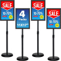 4 Pack Sign Holder Stands by VAIIGO